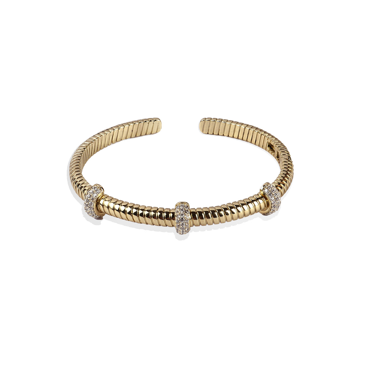 Drusilla Diamond and Gold Cuff