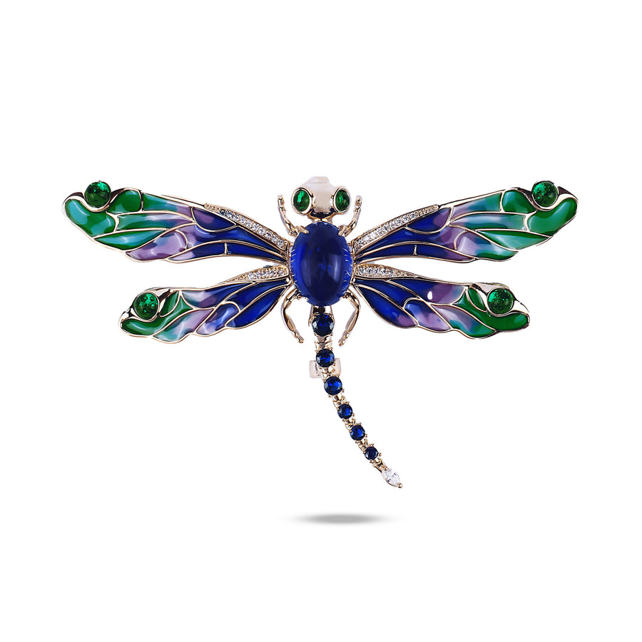 Dragonfly Charm Brooch