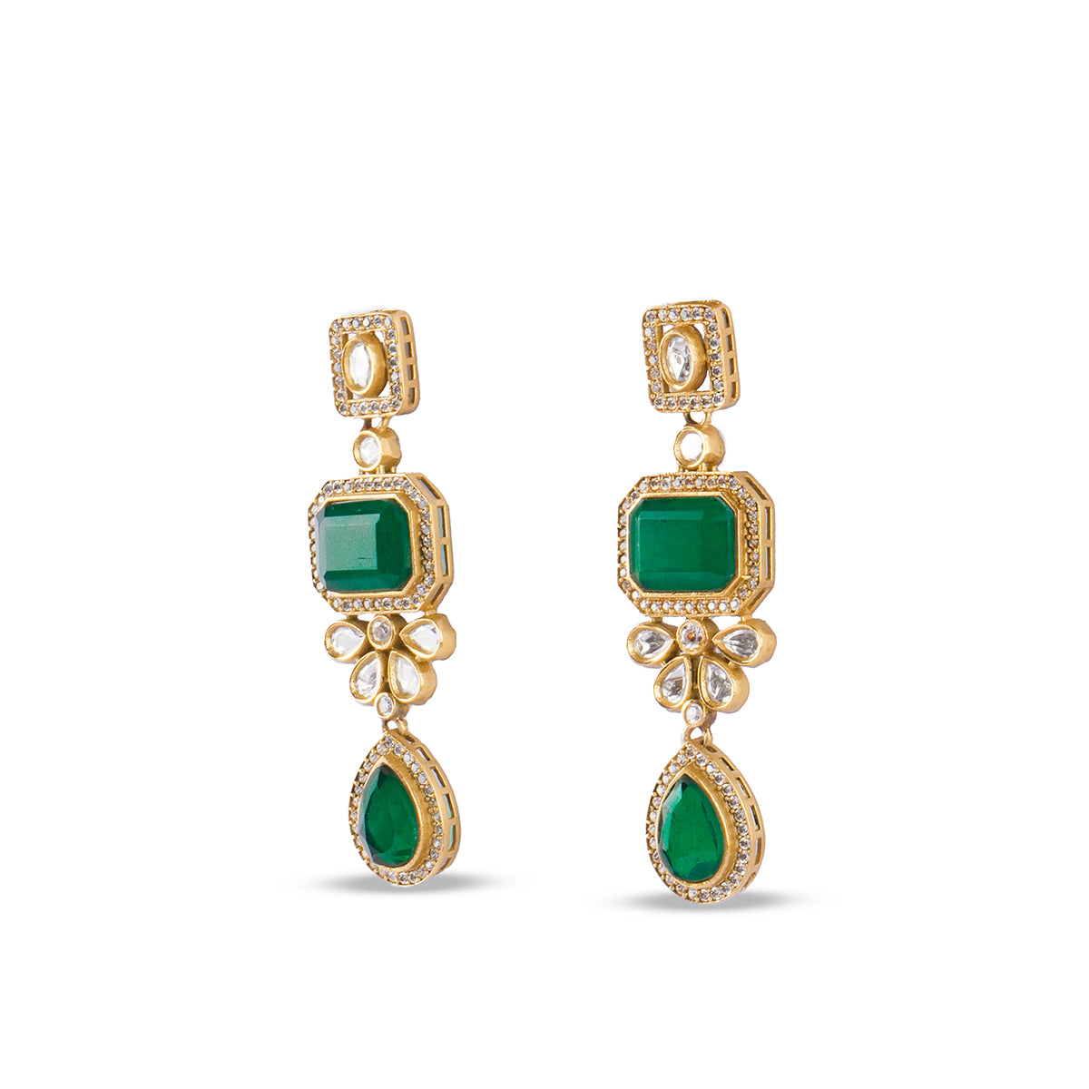 Uma Emerald Earrings