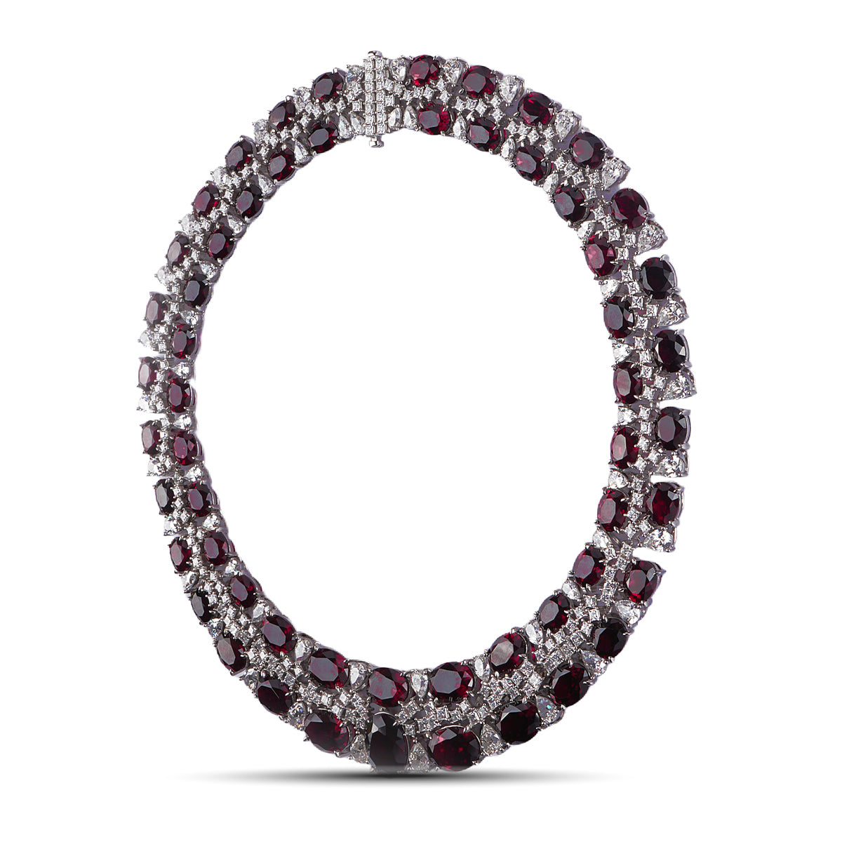 Aurielle Necklace in Garnet