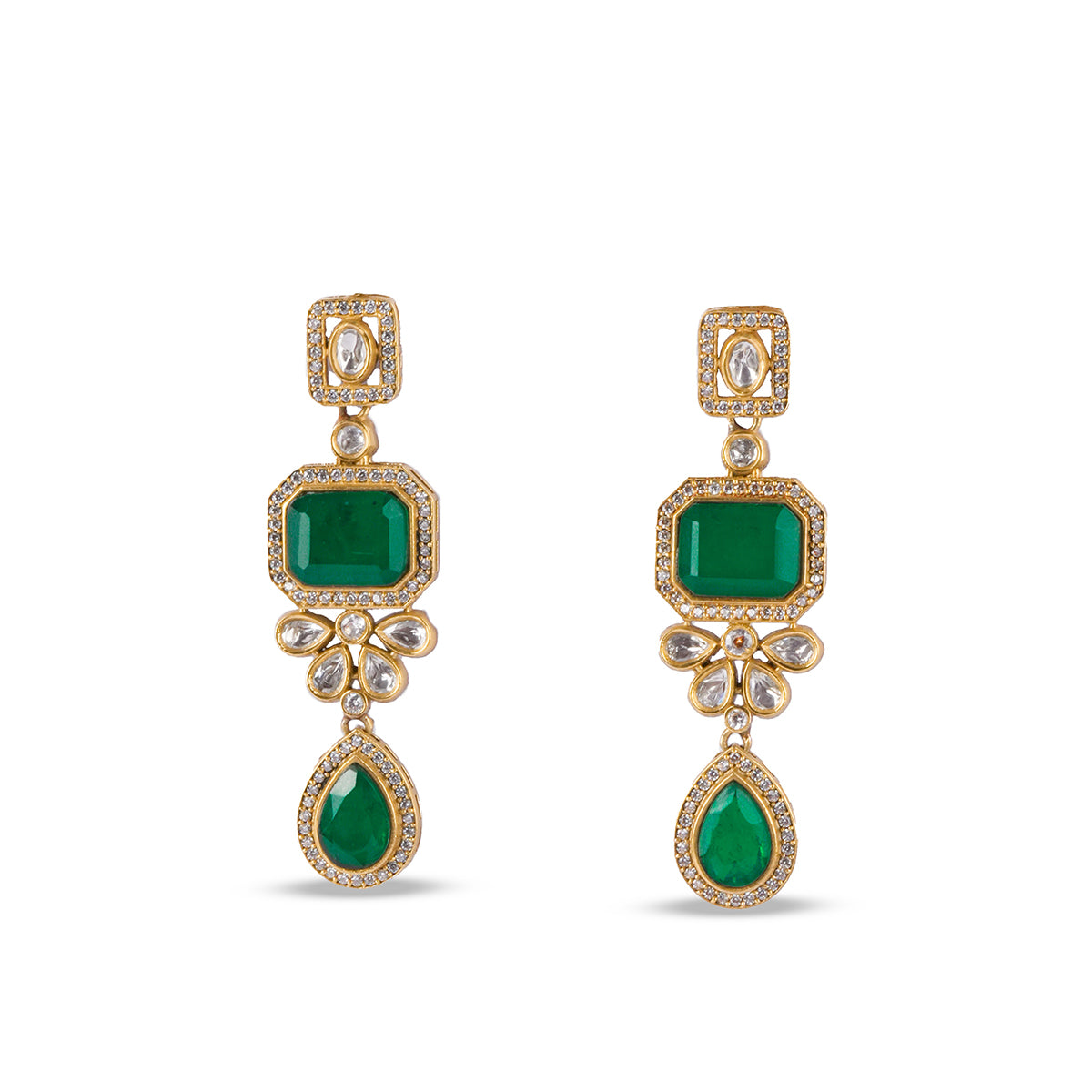 Uma Emerald Earrings