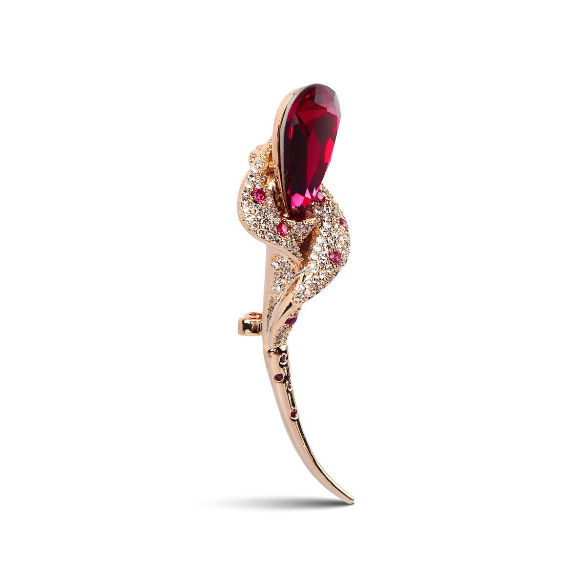 Marit Ruby Crystal Brooch