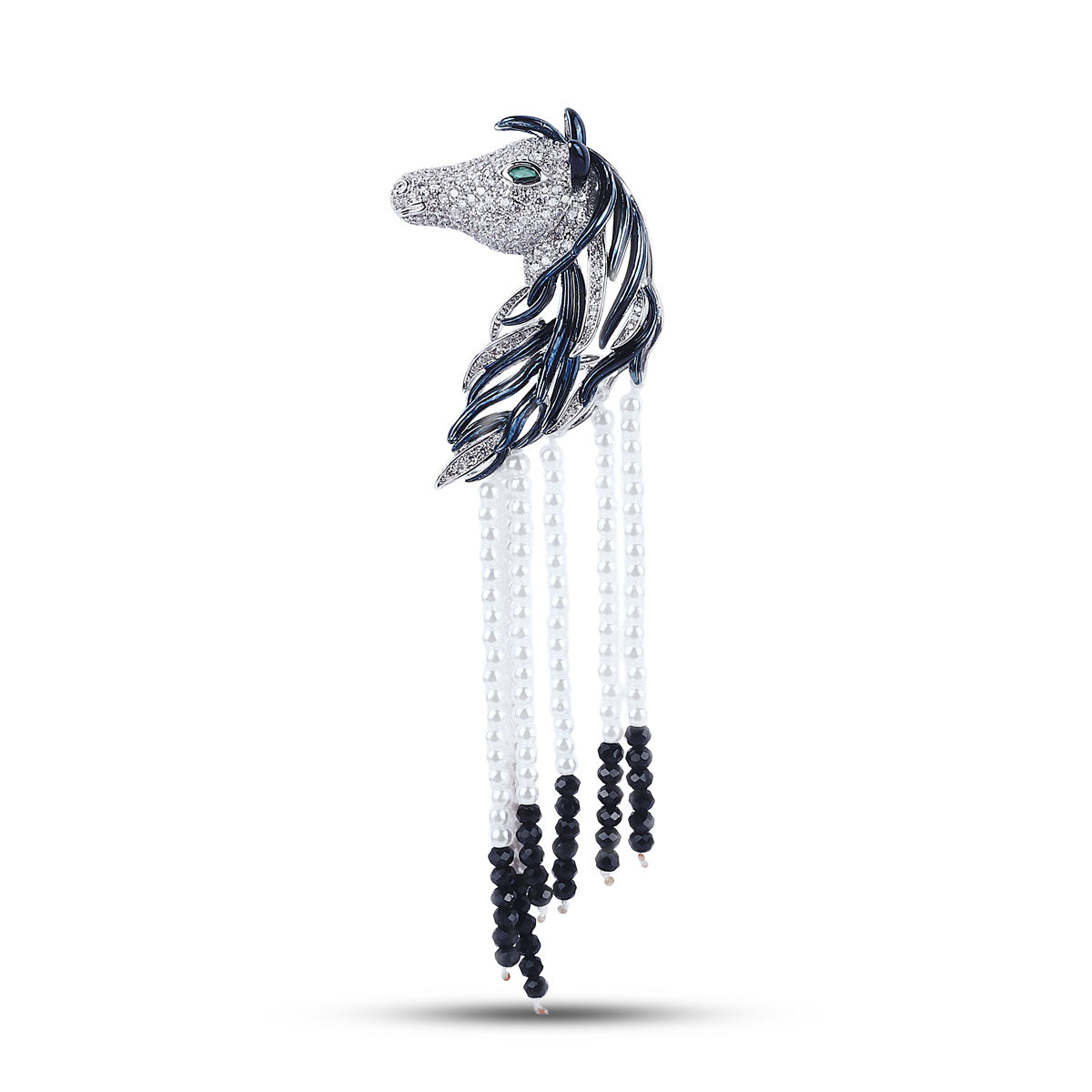 Maharaj Brooch in Diamond Pave Crystal