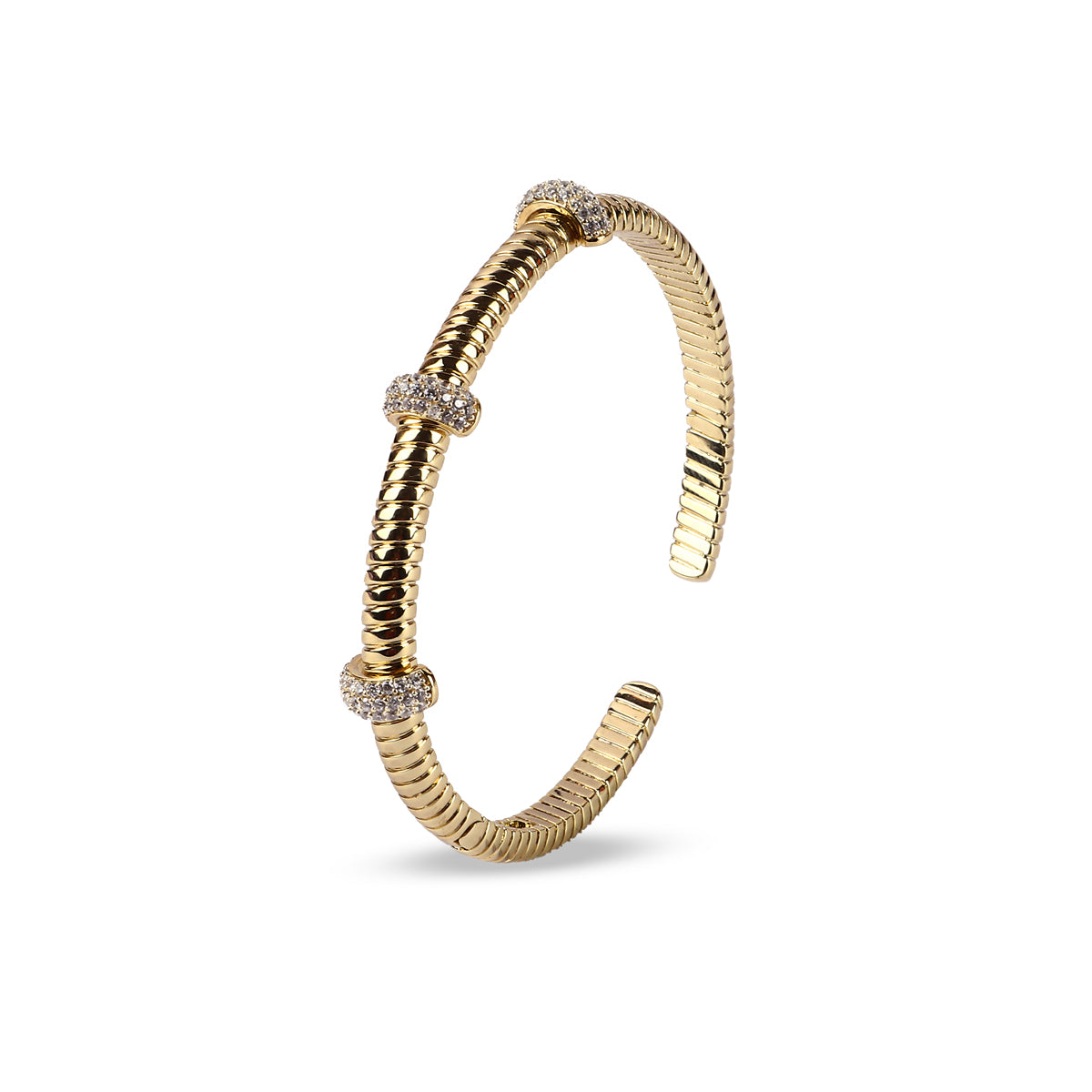 Drusilla Diamond and Gold Cuff