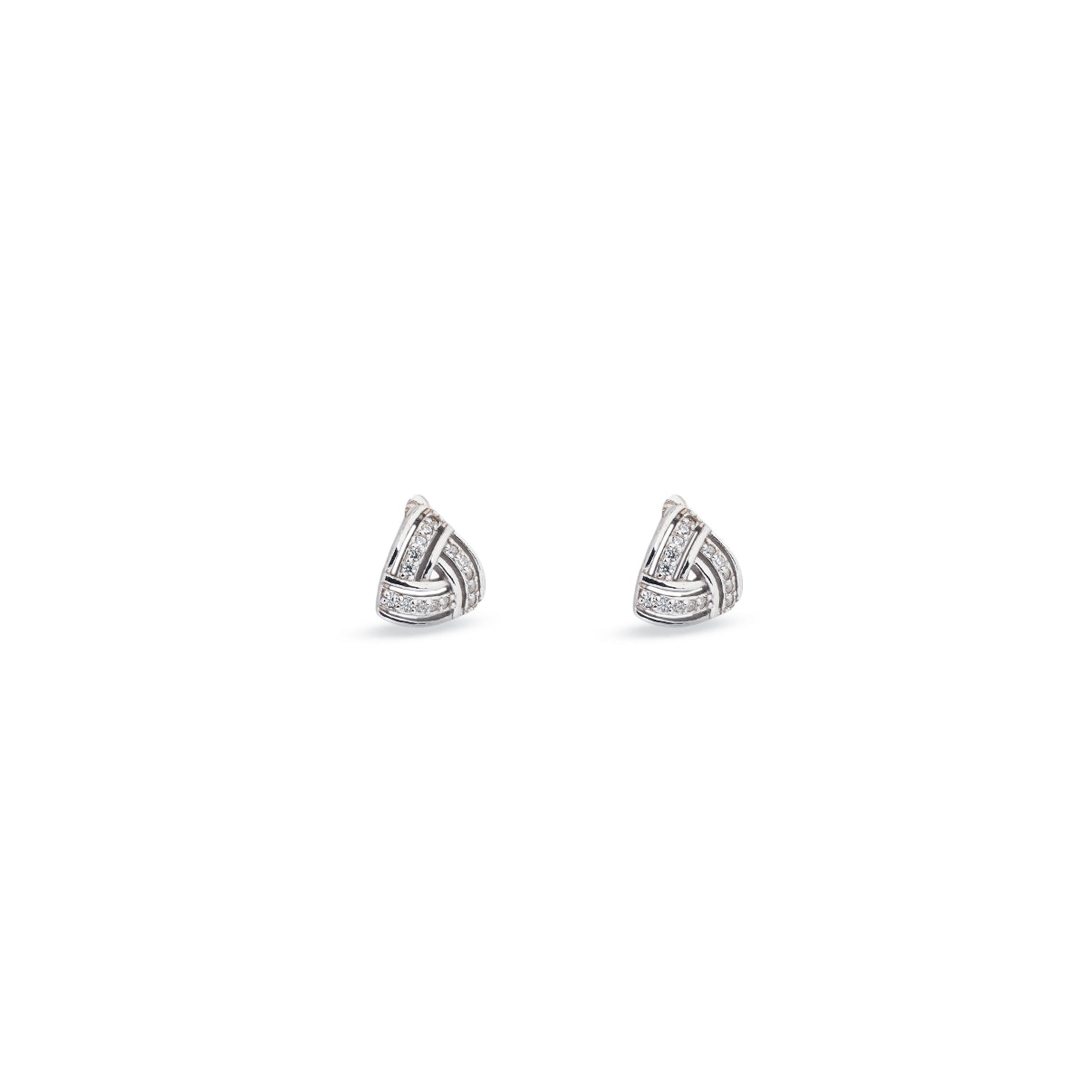Sterling Silver Celeste Knot Earrings
