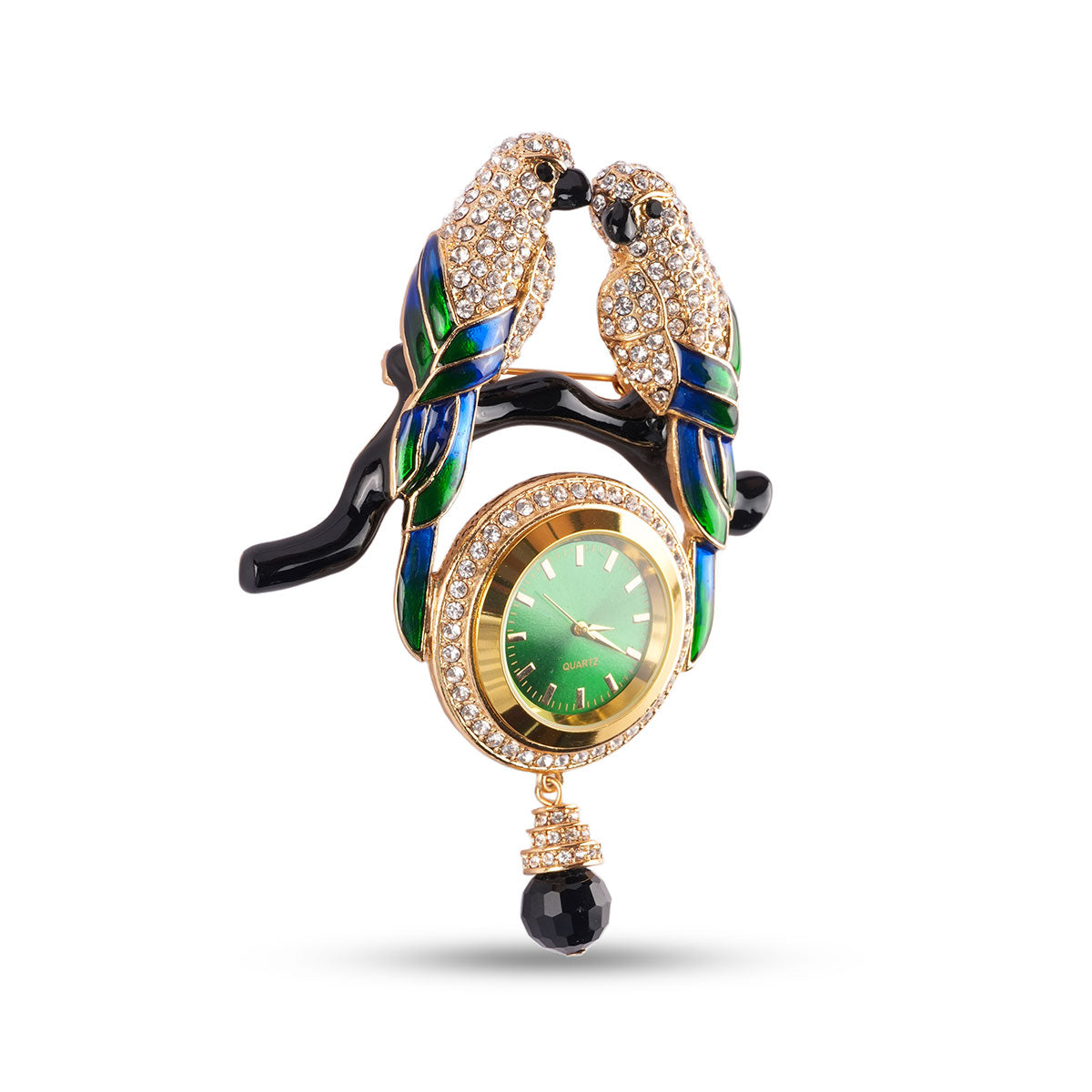 Defiance Watch Brooch in 18K Gold Plating