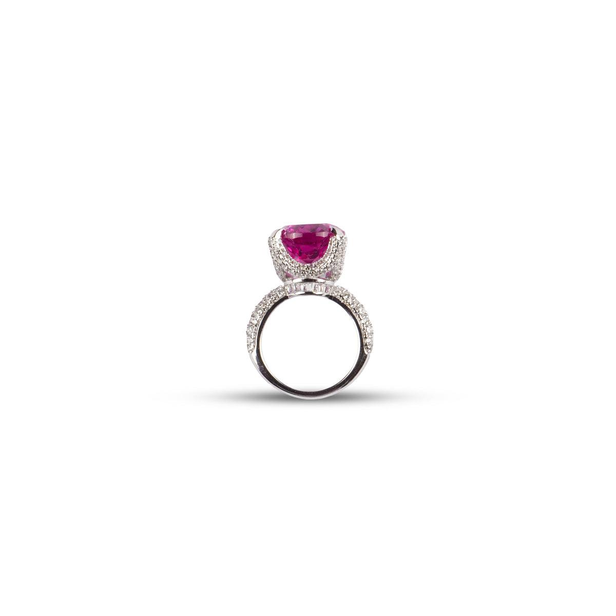 Sophia Ring in Pink Sapphire - 925 Sterling Silver