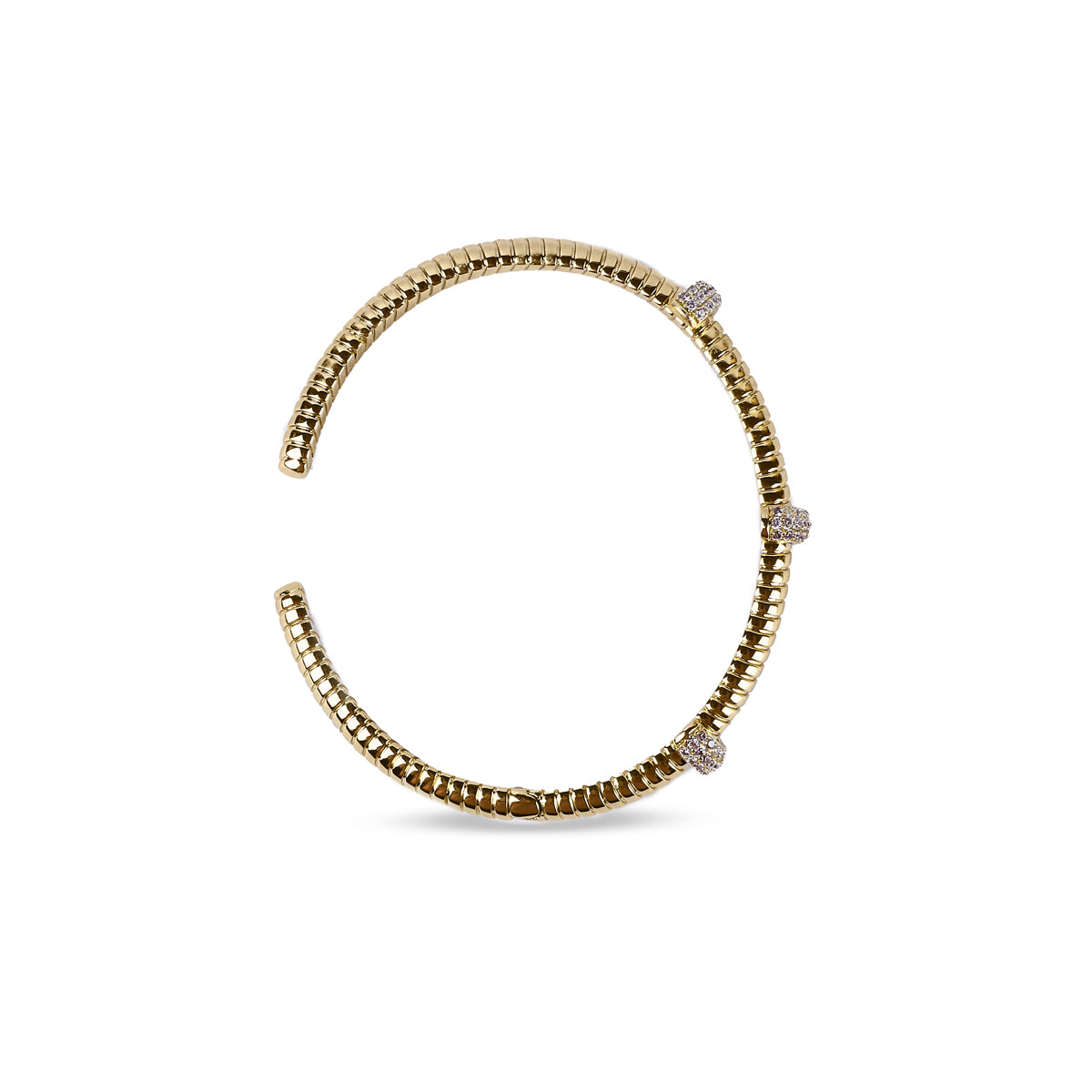 Drusilla Diamond and Gold Cuff