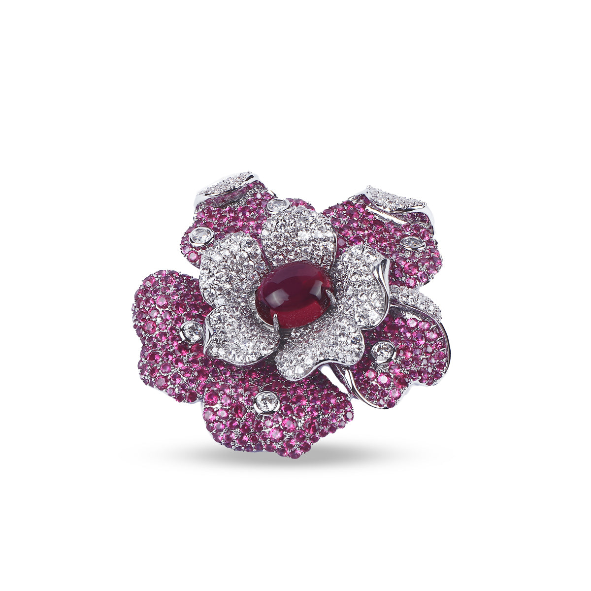 Crimson Ruby Brooch