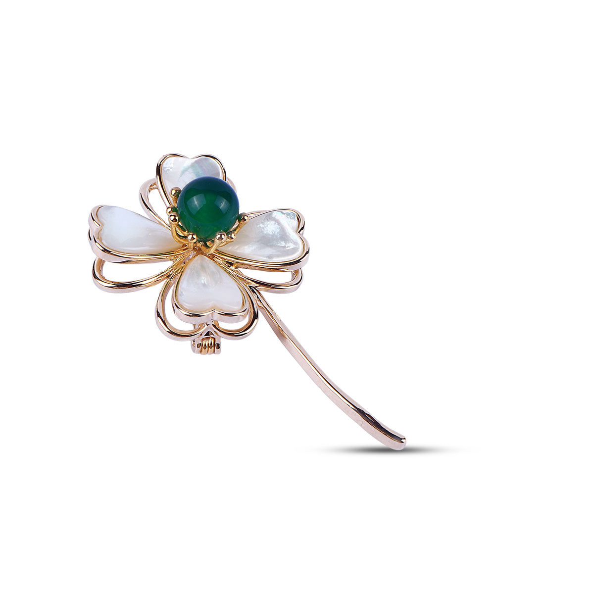 Fleur Brooch in Mother of Pearl