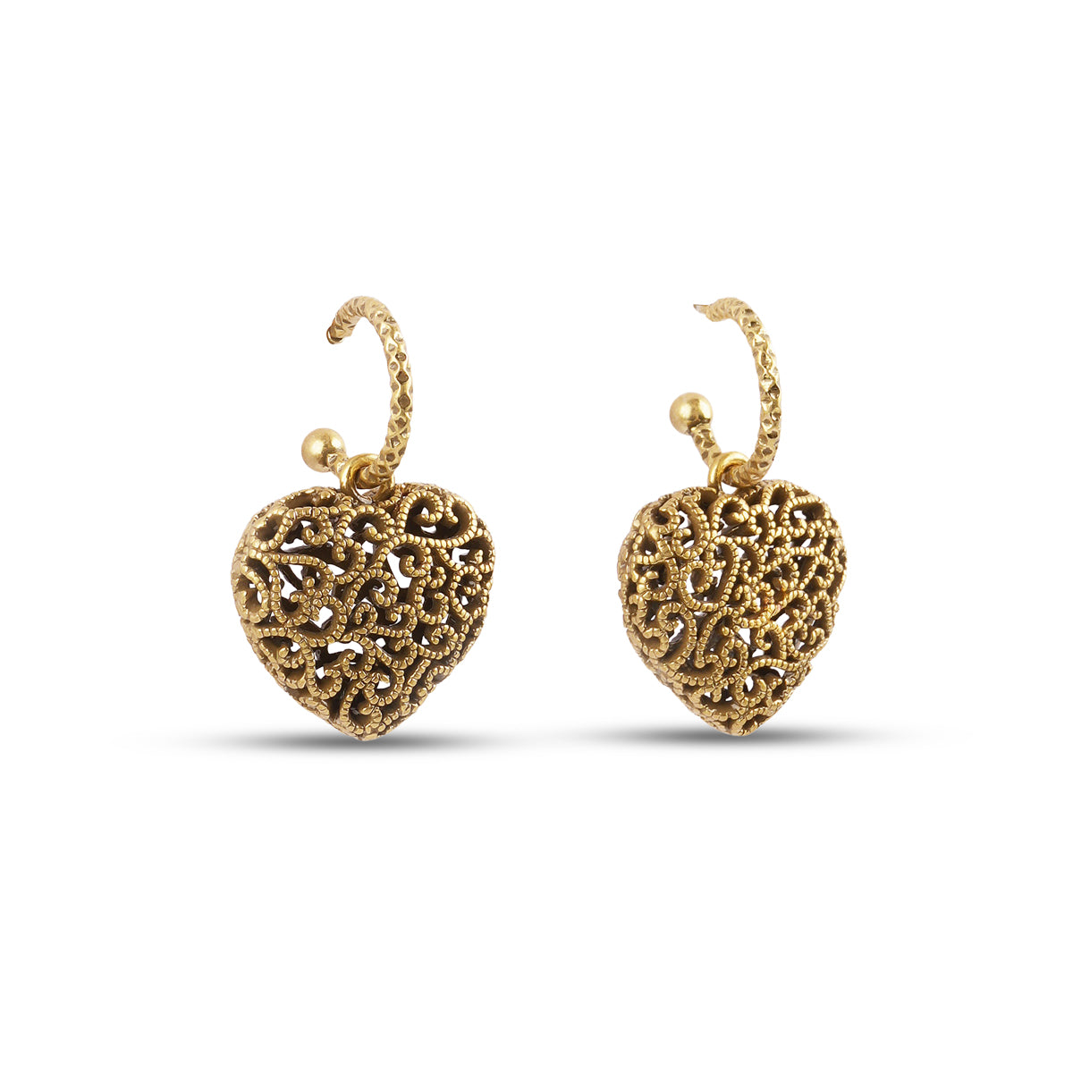 Cleopatra Heart Earrings