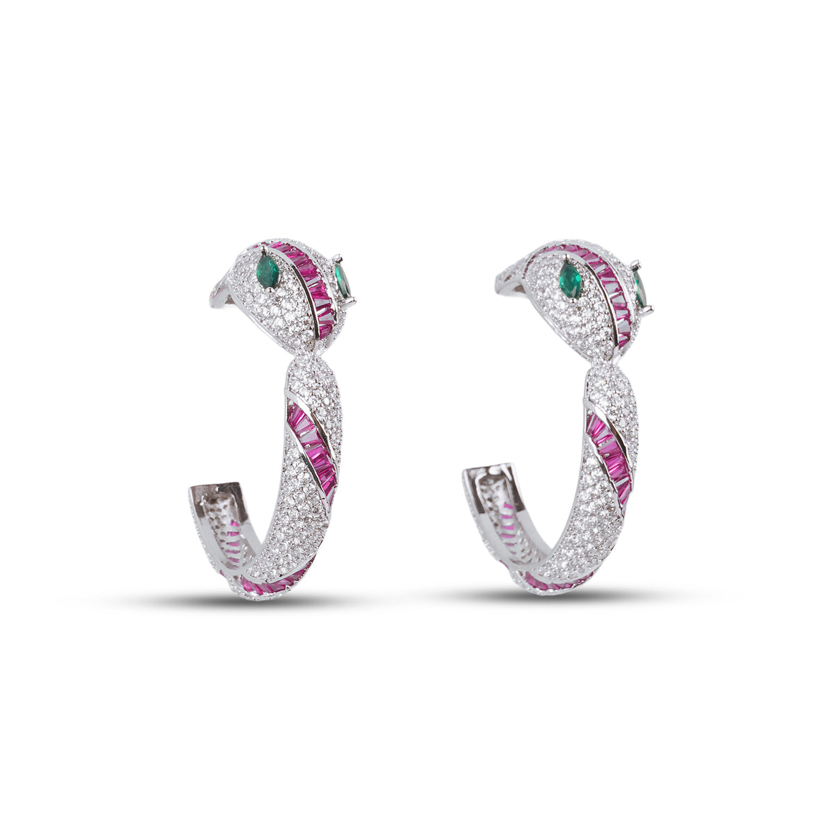Eleanor Serpenti Earrings - Ruby