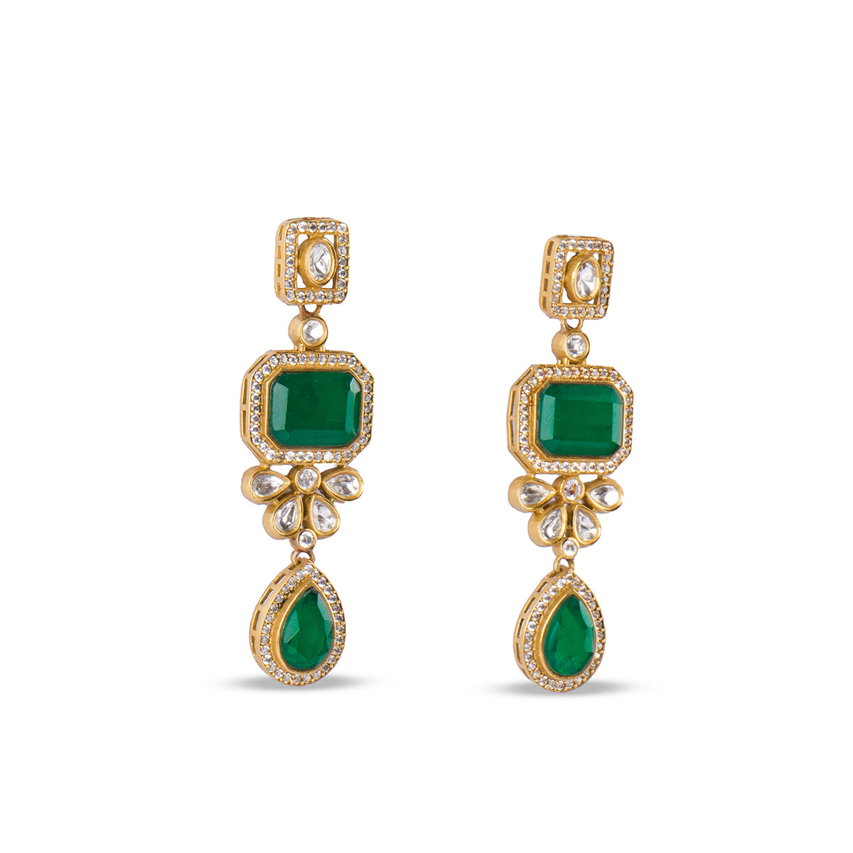 Uma Emerald Earrings