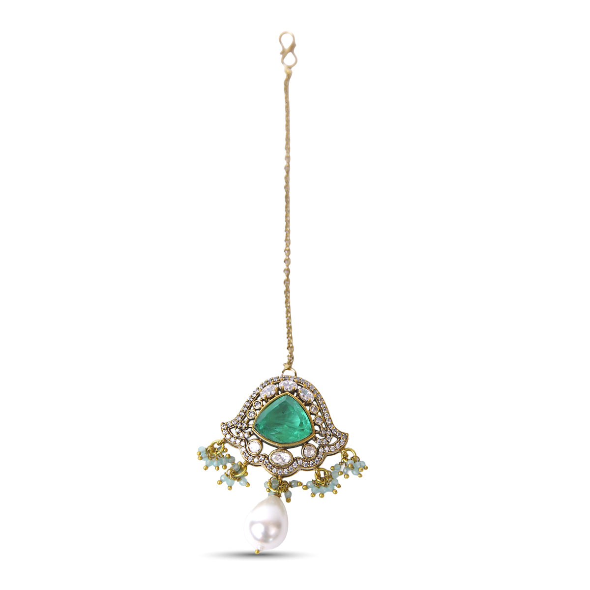 Gülnuş Necklace Set - Green (Sold as a set with Earrings)