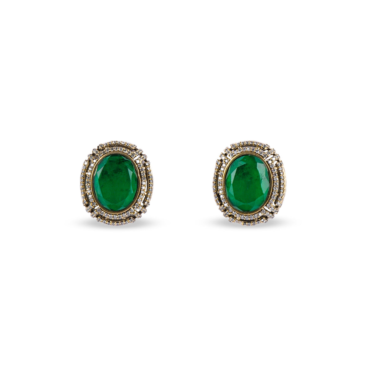 Ishani Necklace Set (in Green)