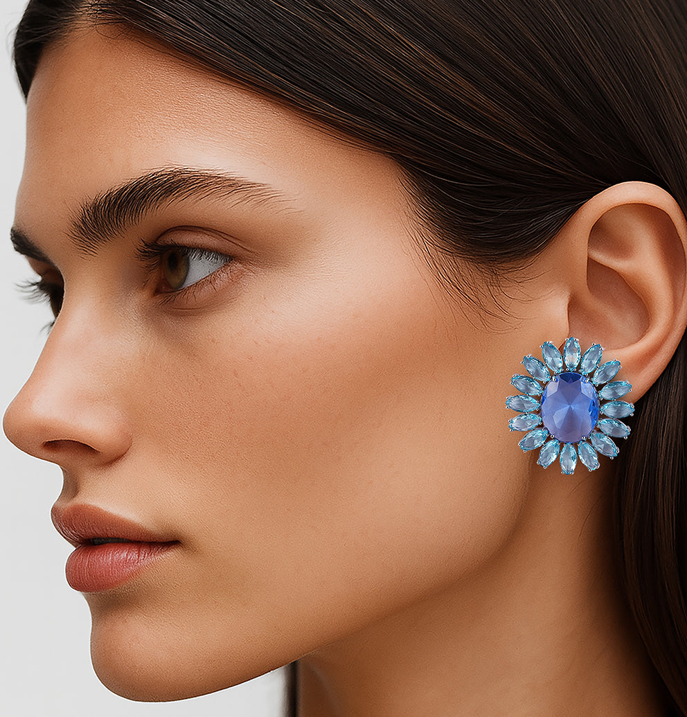 Solesta Earrings in Blue