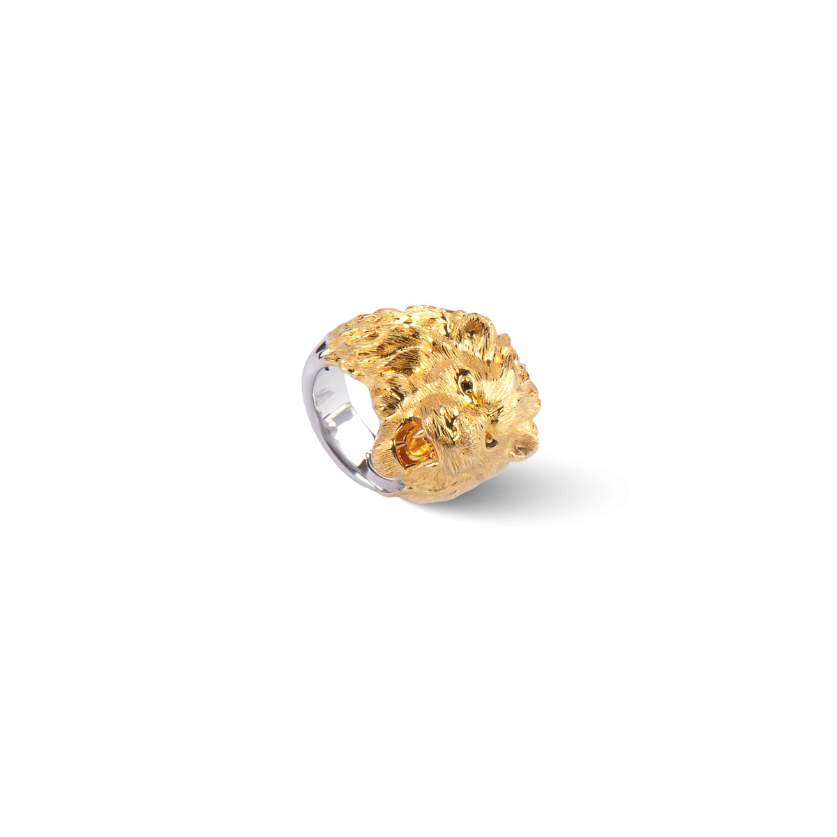 Valor Lion Head Ring in 18K Gold