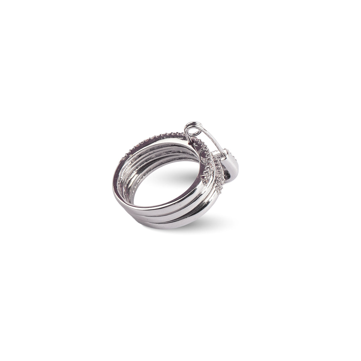 Aelia Pin Ring in Silver