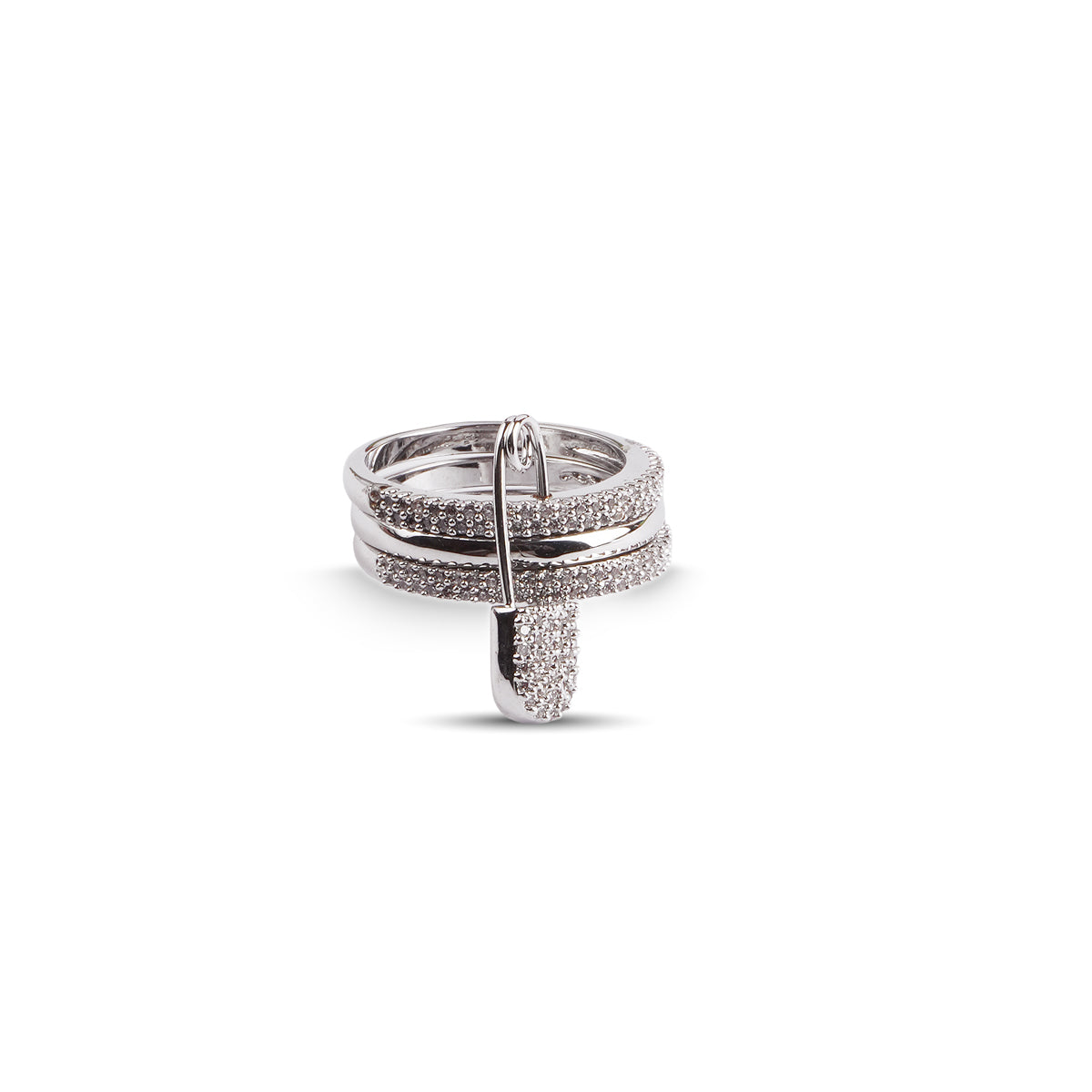 Aelia Pin Ring in Silver