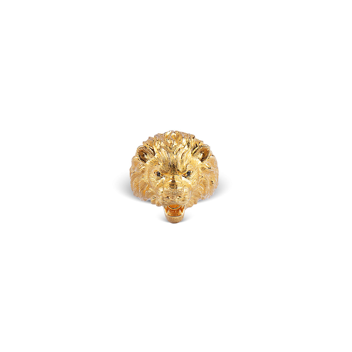 Valor Lion Head Ring in 18K Gold