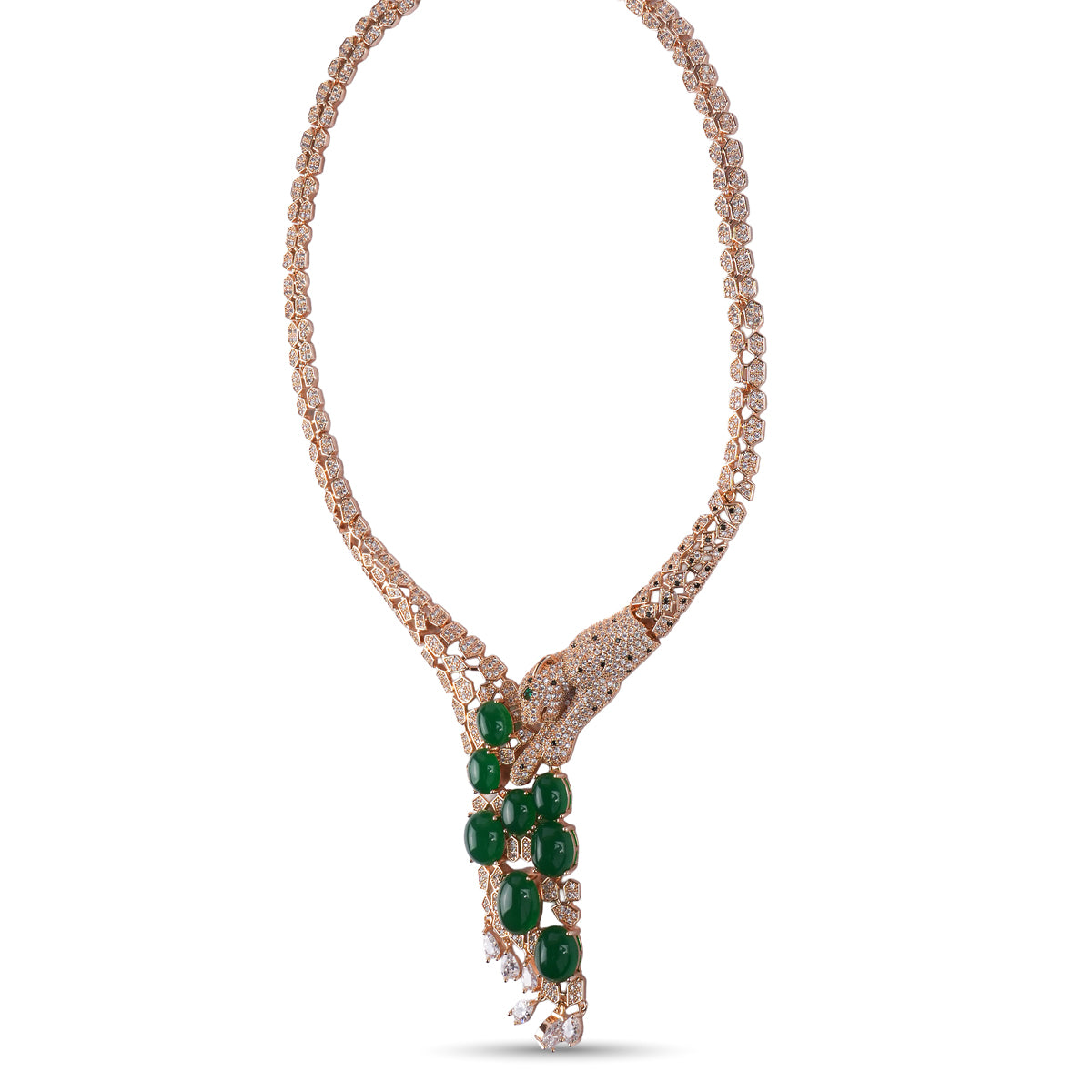 Raphelia Emerald Necklace Set 18K