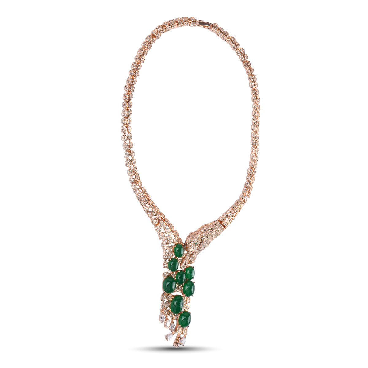 Raphelia Emerald Necklace Set 18K