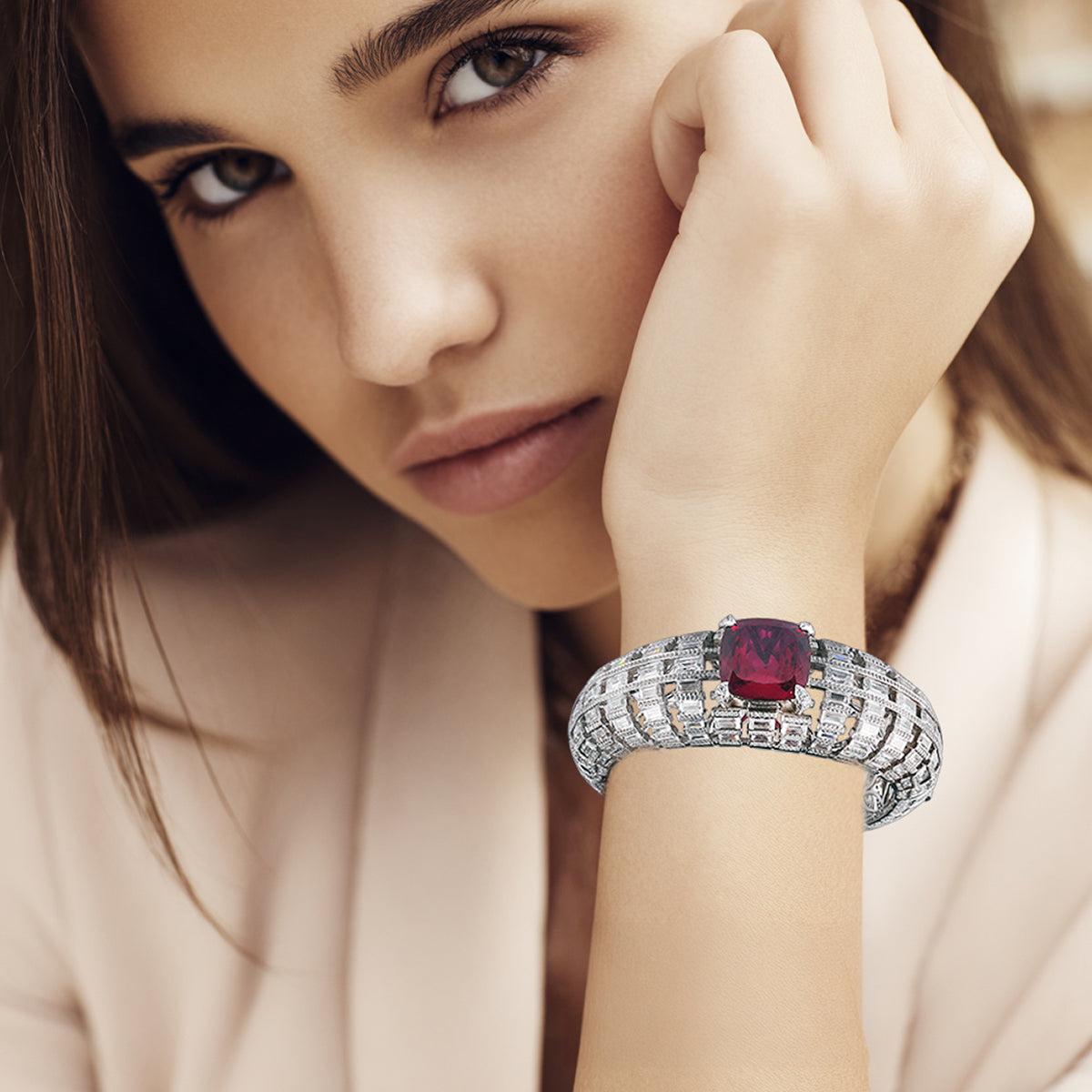 Fleuron Garnet Bracelet