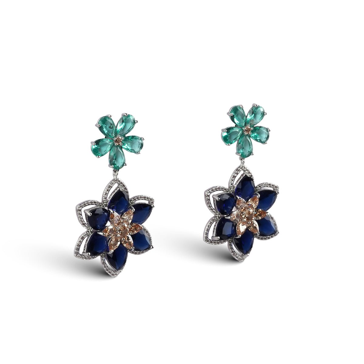 Astraya Earrings in Blue - MBAGH