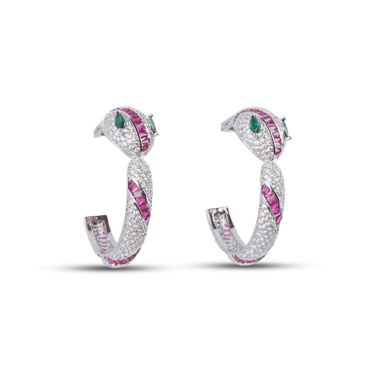 Eleanor Serpenti Earrings - Ruby - MBAGH