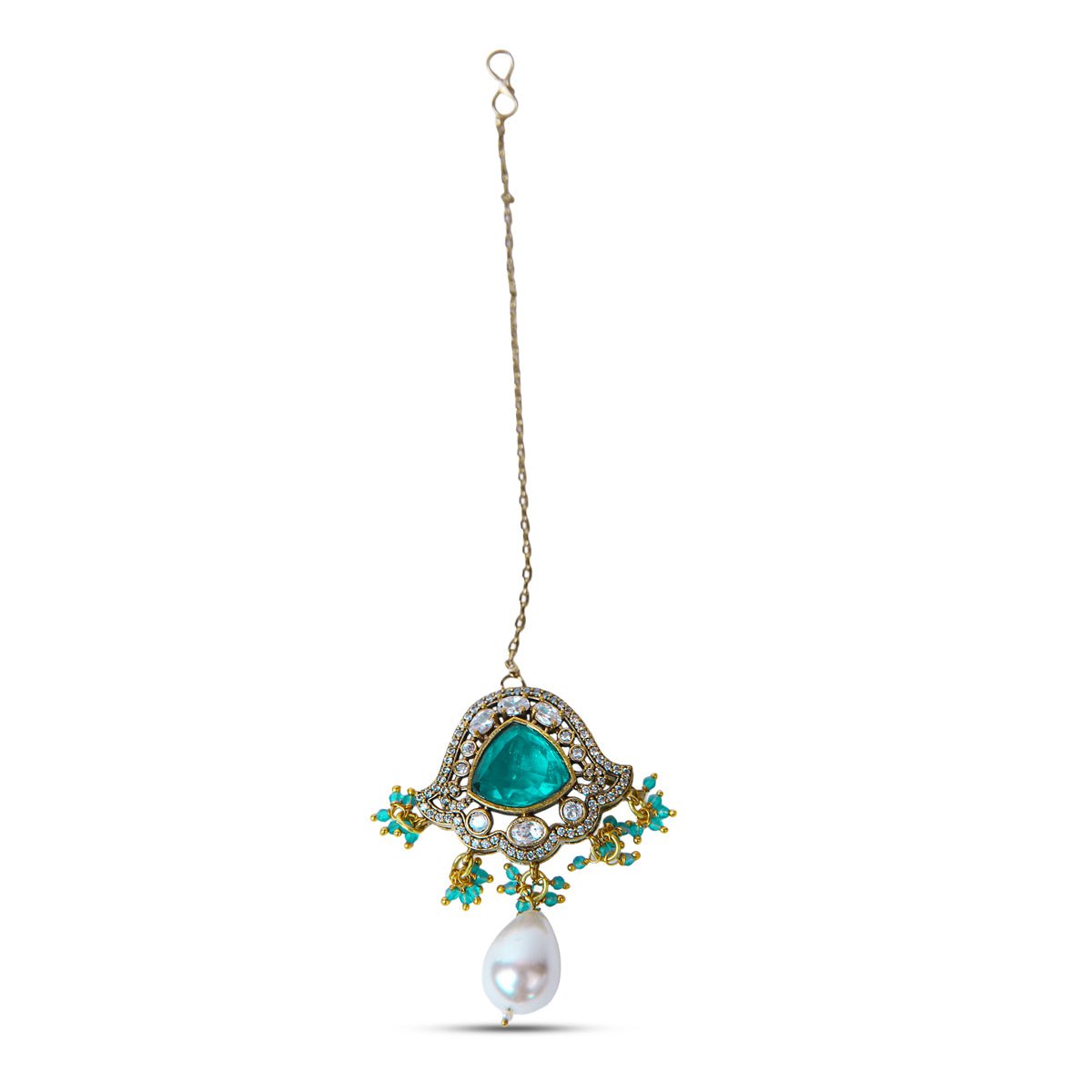 Gülnuş Necklace Set - Blue (Sold as a set with Earrings) - MBAGH
