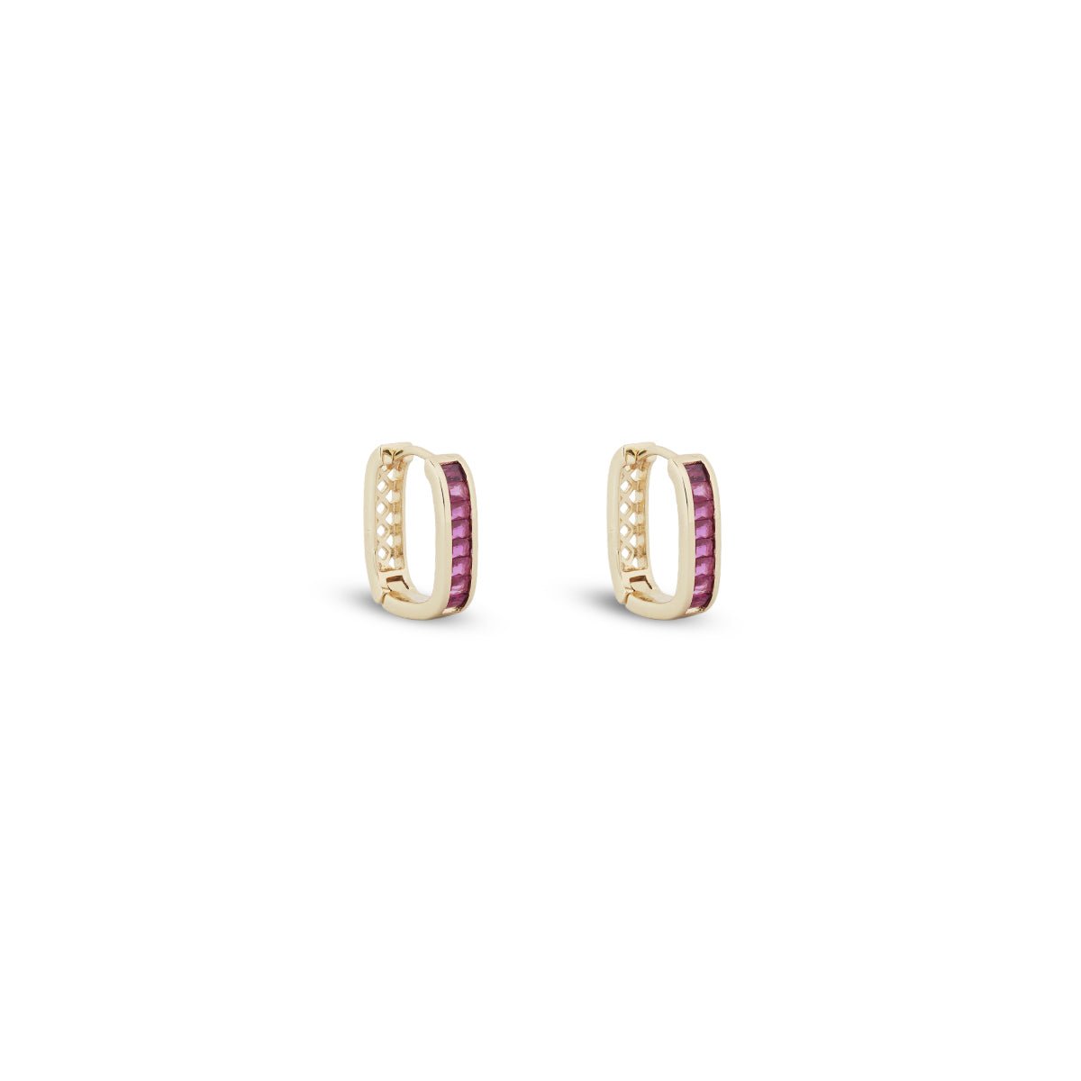 Rosalie Ruby Hoop Earrings - MBAGH