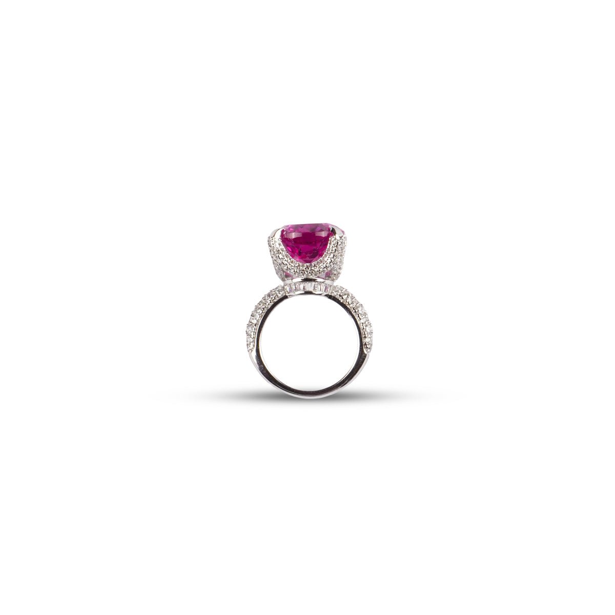 Sophia Ring in Pink Sapphire - 925 Sterling Silver - MBAGH