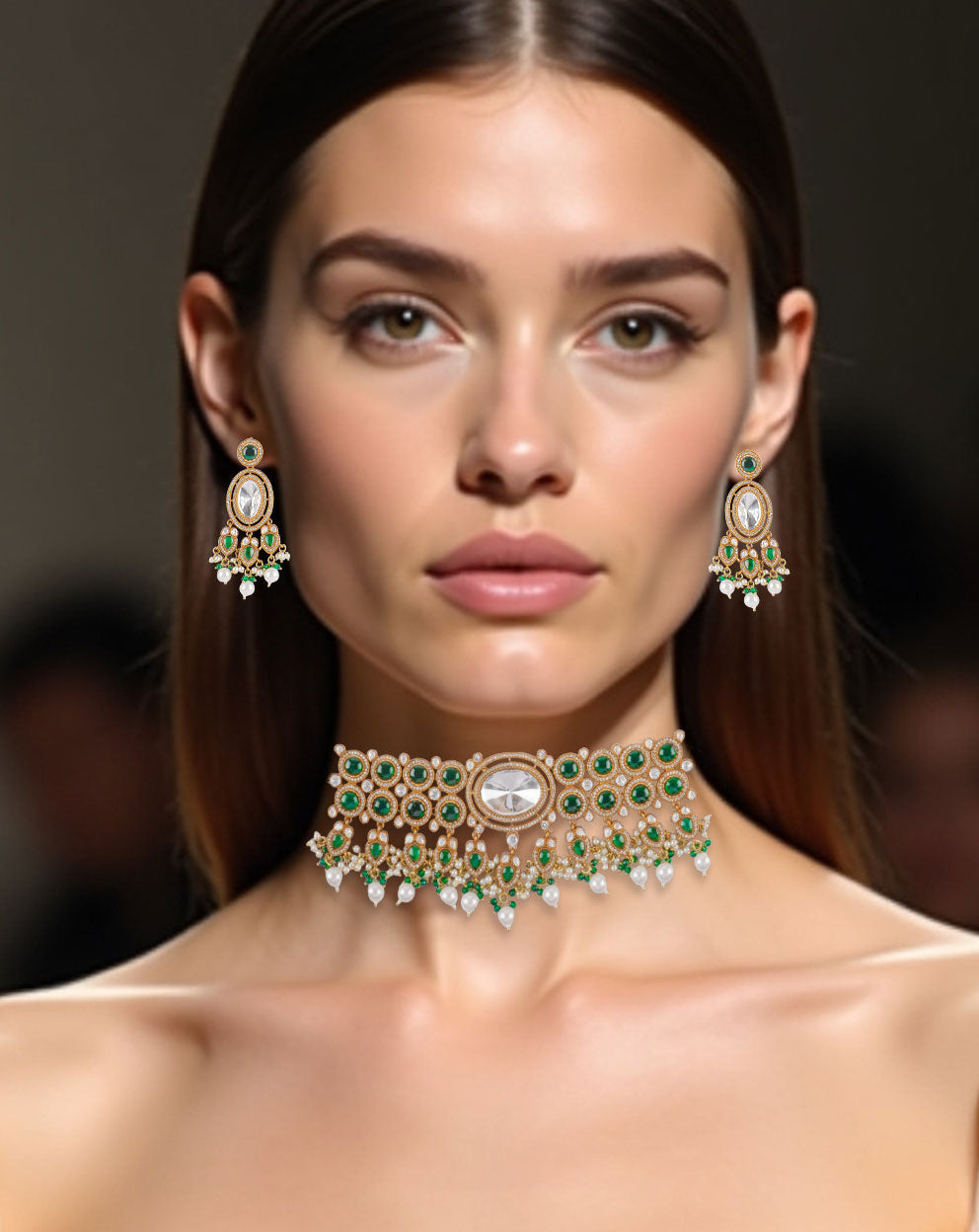 Anjum Necklace - Choker (Sold as a set with Earrings)