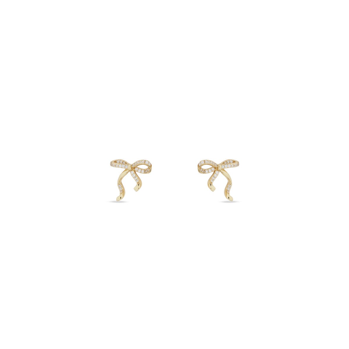 18K Gold Vermeil Cora Bow Studs - MBAGH