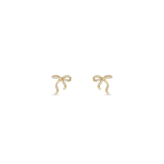 18K Gold Vermeil Cora Bow Studs - MBAGH