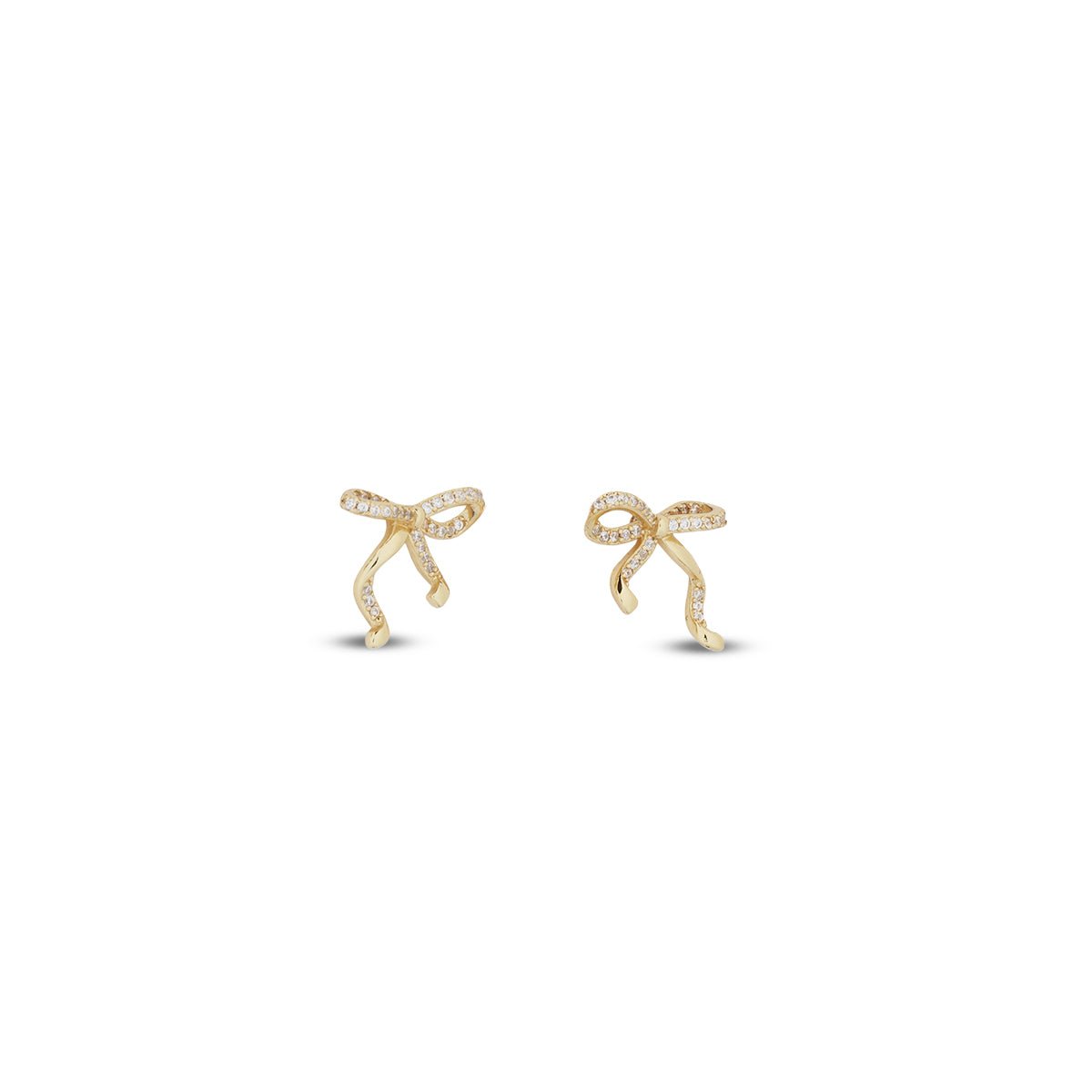 18K Gold Vermeil Cora Bow Studs - MBAGH