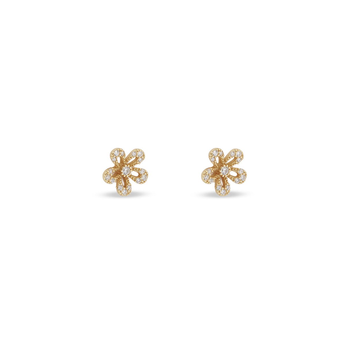 18K Gold Vermeil Elowen Bloom Studs - MBAGH