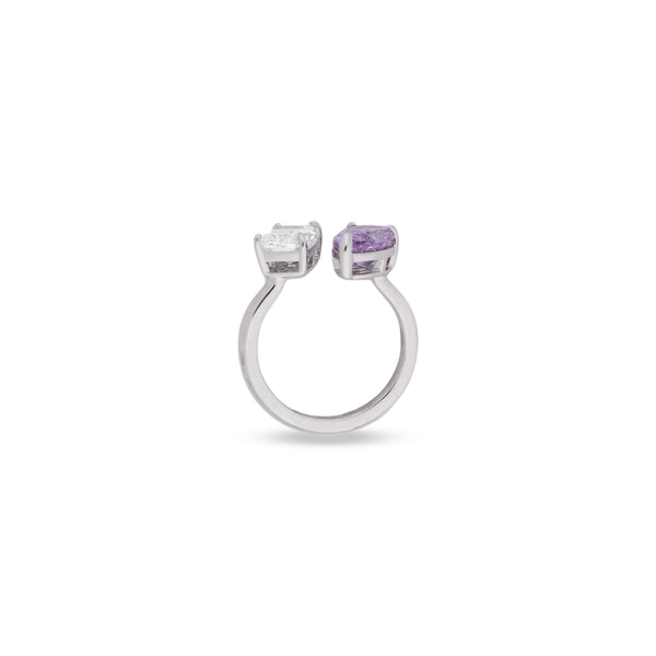Rosalie Ring in Amethyst and Diamond