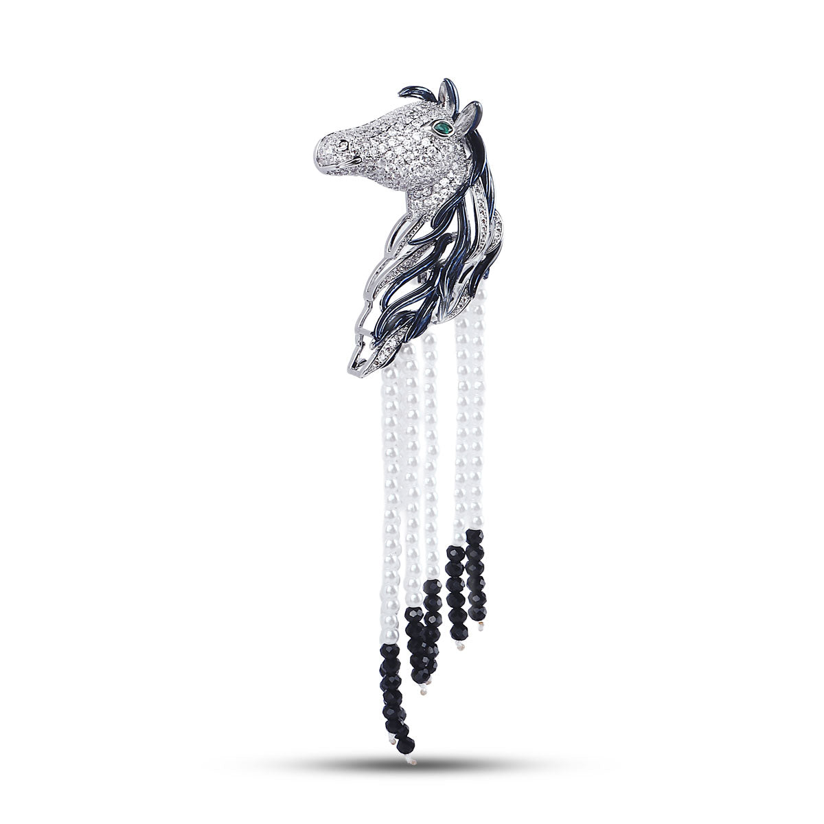 Maharaj Brooch in Diamond Pave Crystal