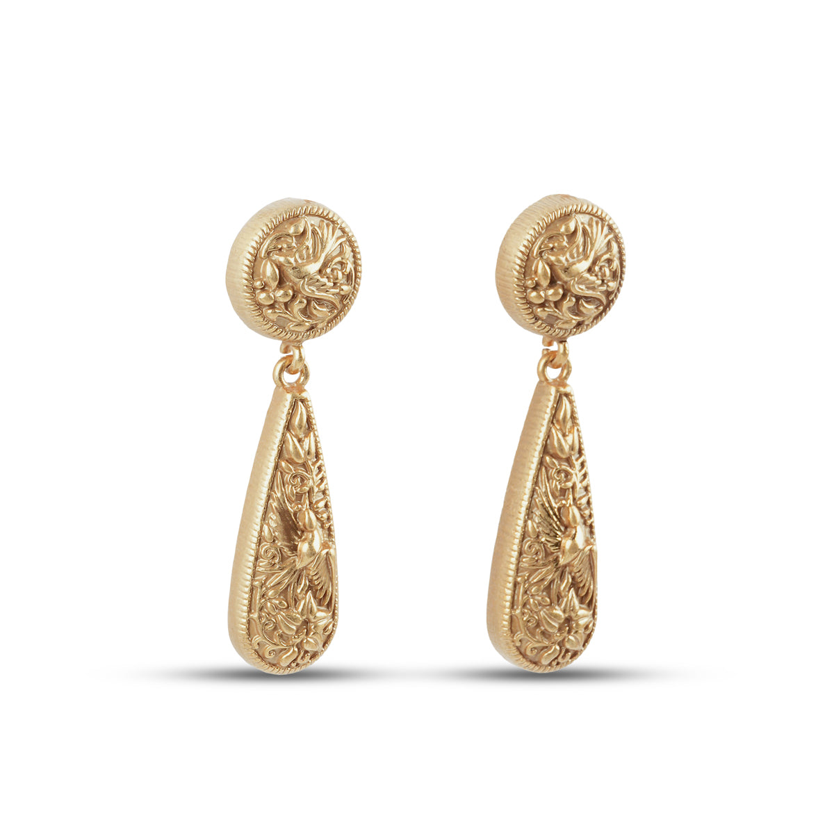 Moonara Earrings in Gold