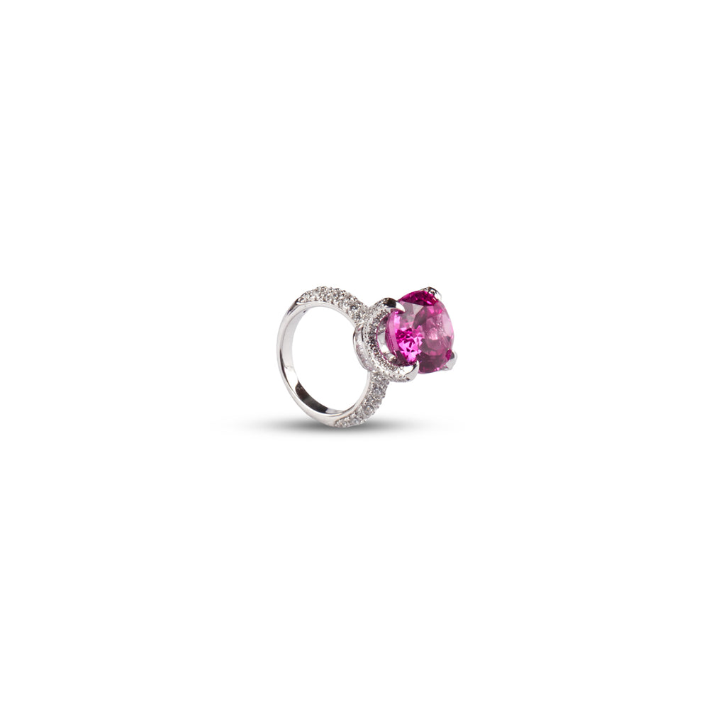 Sophia Ring in Pink Sapphire - 925 Sterling Silver