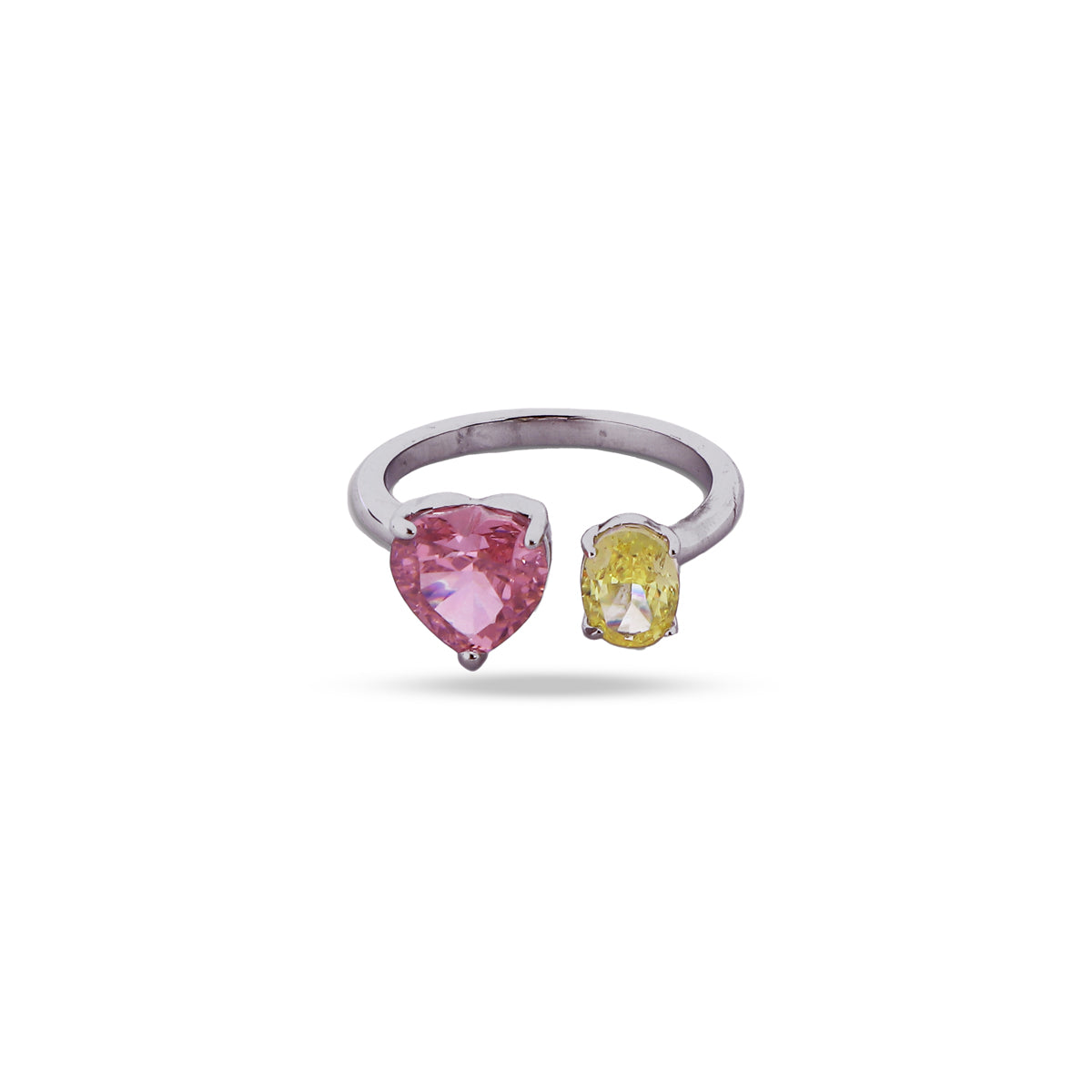 Lunelle Ring in Pink and Yellow Topaz