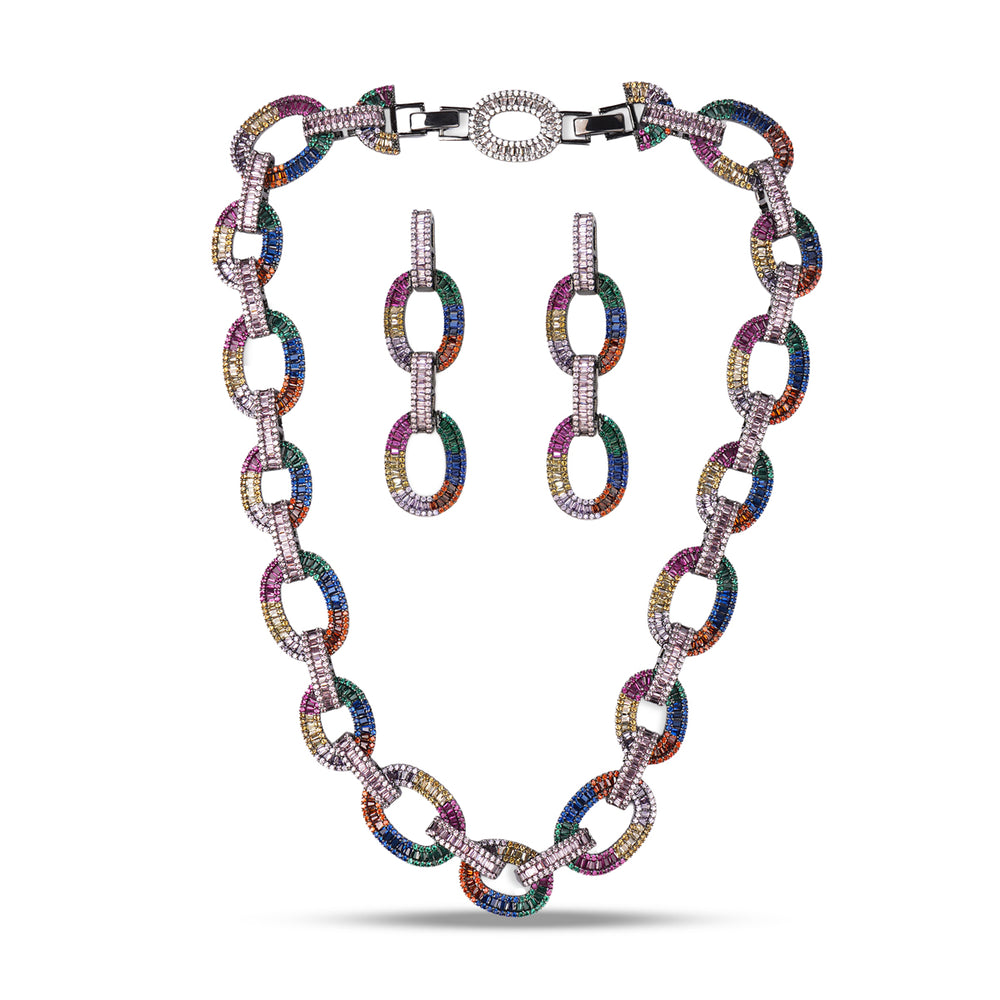 Miraan Necklace Set (With Earrings)