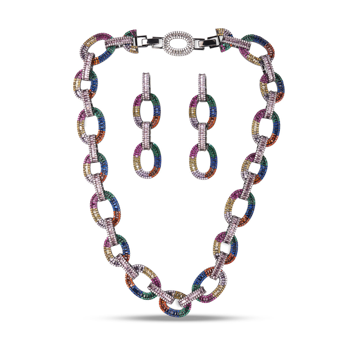 Miraan Necklace Set (With Earrings)