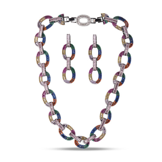 Miraan Necklace Set (With Earrings)