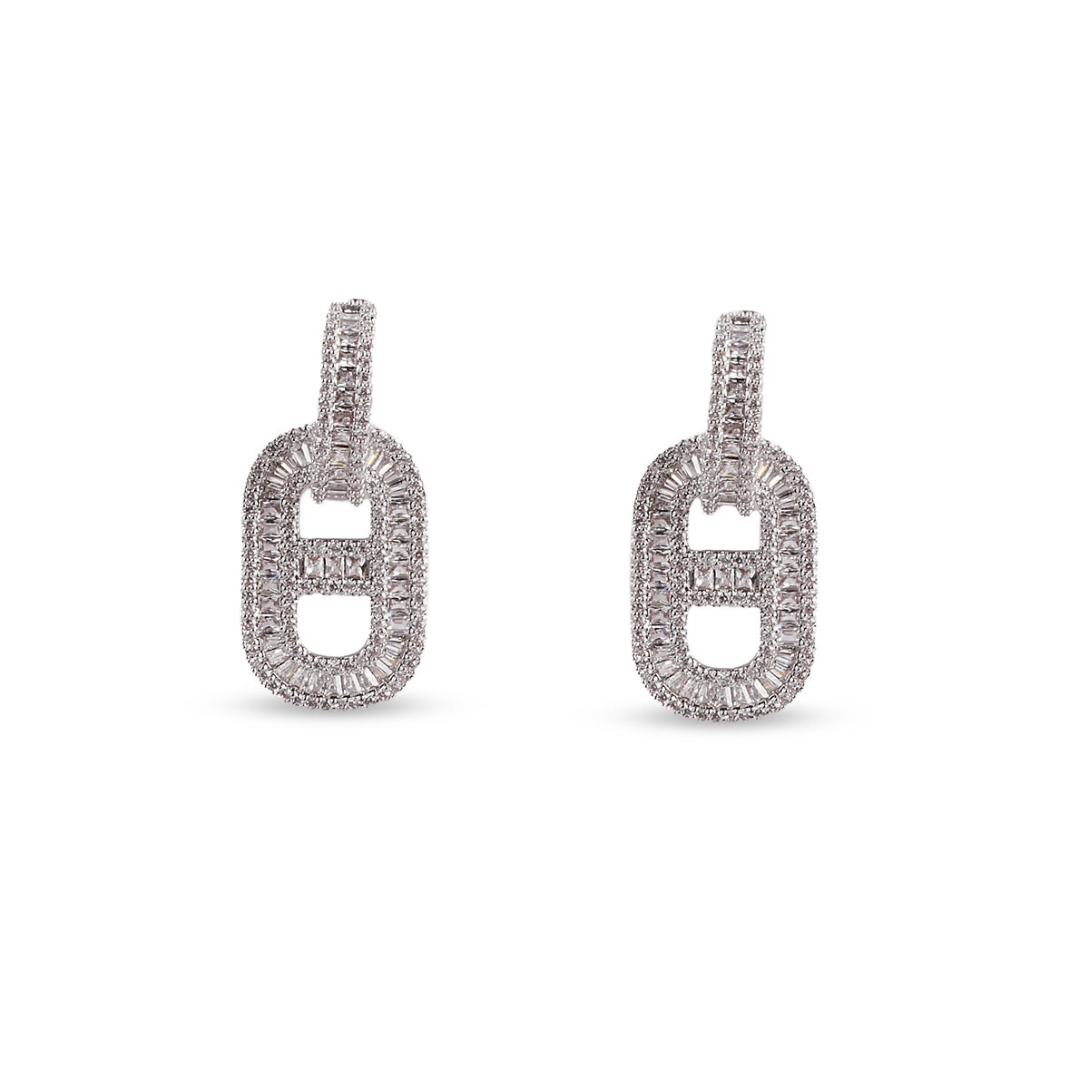 Prism Drop Earrings -925 Sterling Silver