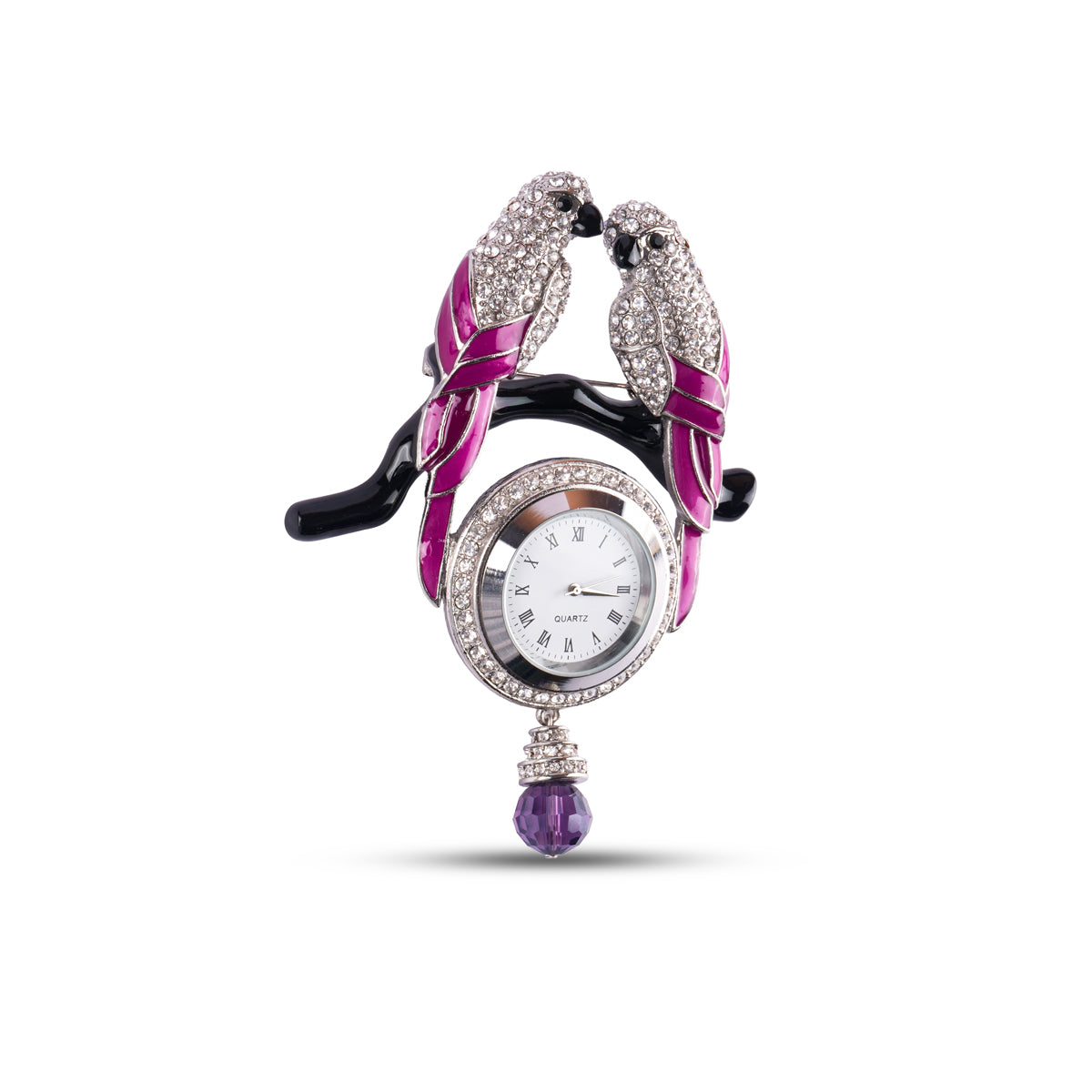 Defience Brooch in Red