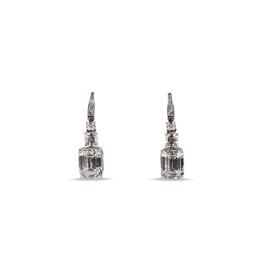 Noemi Eco Diamond Drop Earrings 925 Silver