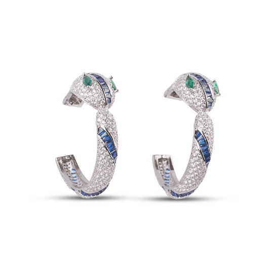 Eleanor Serpenti Earring - Sapphire