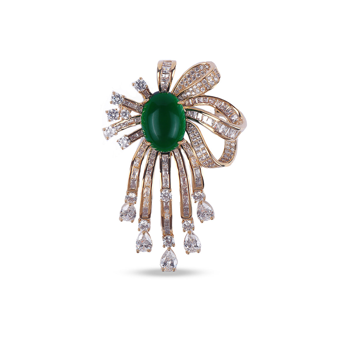 Emerald Bloom Brooch